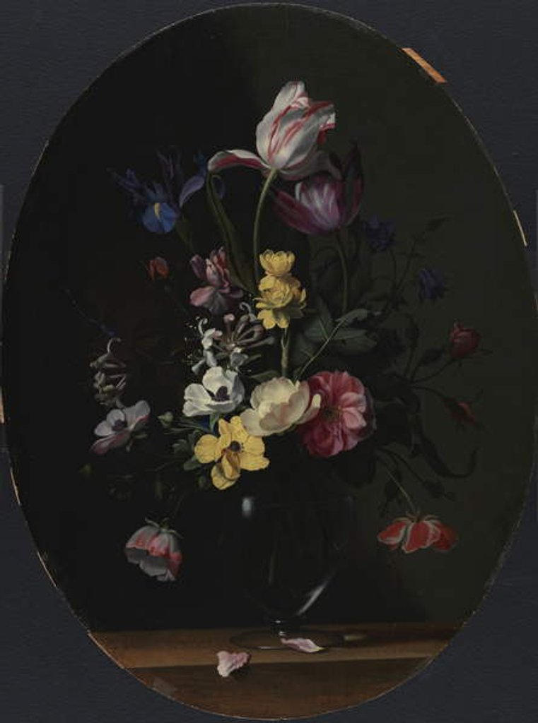 Detail of A vase of flowers by Jean Picart