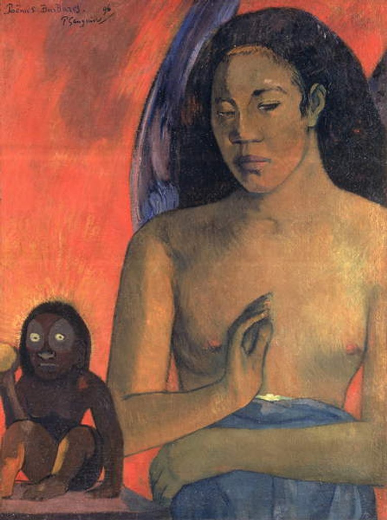 Detail of Savage Poems, 1896 by Paul Gauguin