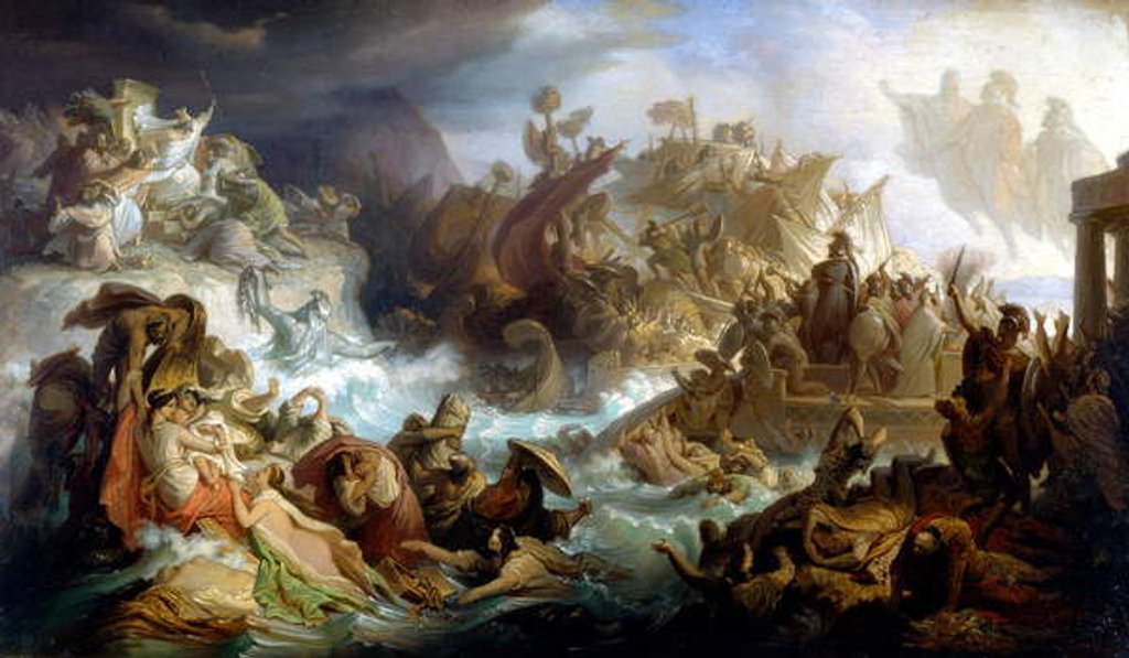 Detail of Allegory of the Battle of Salamis, 1858 by Wilhelm von Kaulbach