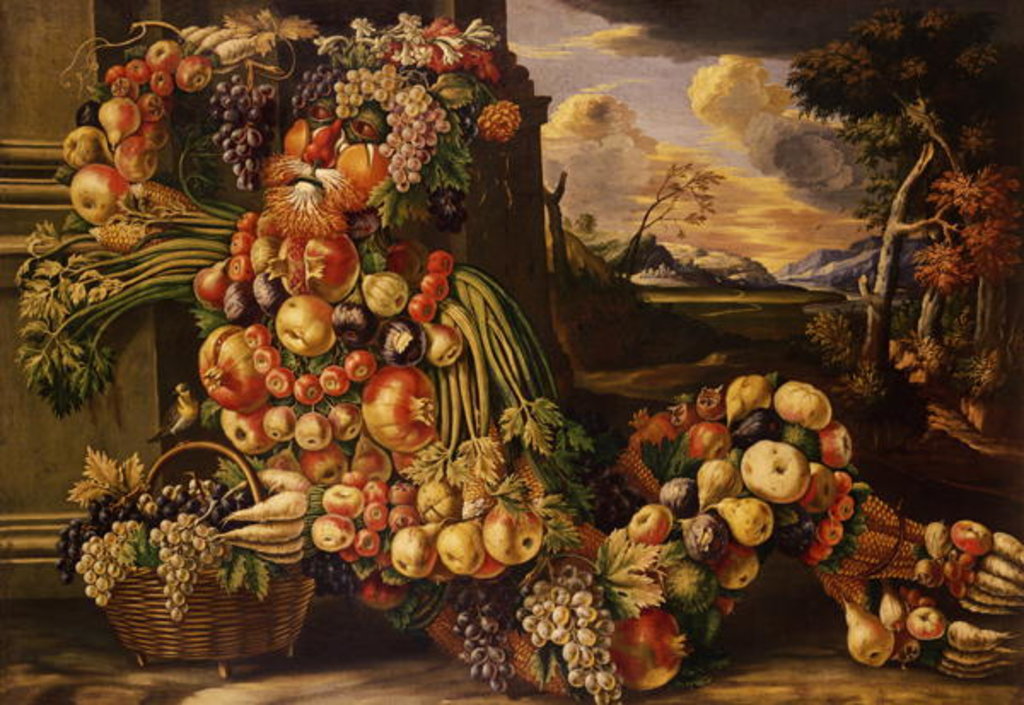 Detail of Seated Figure of Summer, 1573 by Giuseppe Arcimboldo