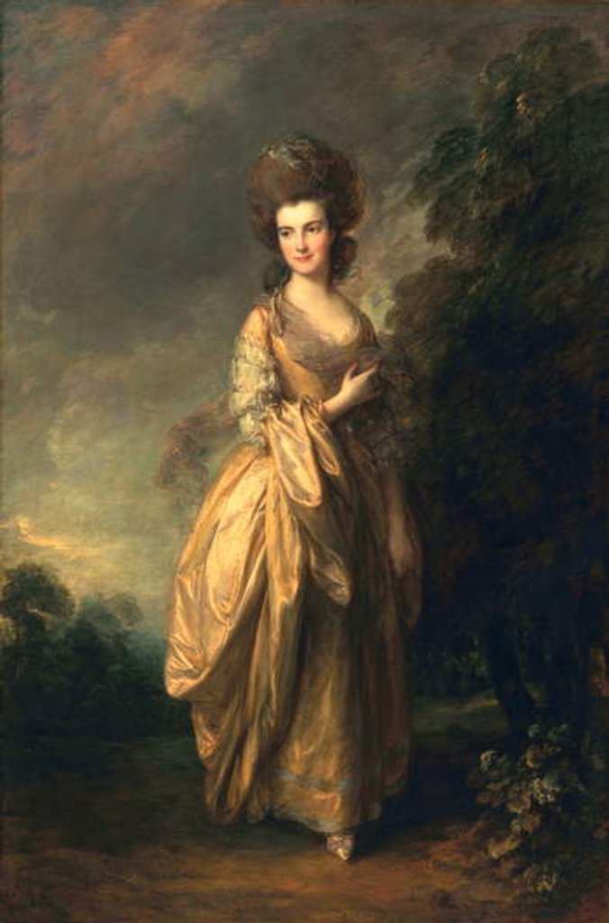 Detail of Elizabeth Beaufoy, later Elizabeth Pycroft, c.1780 by Thomas Gainsborough