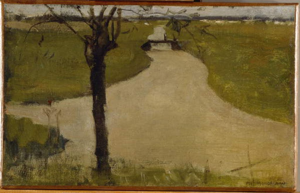 Detail of Irrigation Ditch with Young Pollarded Willow, 1900 by Piet Mondrian