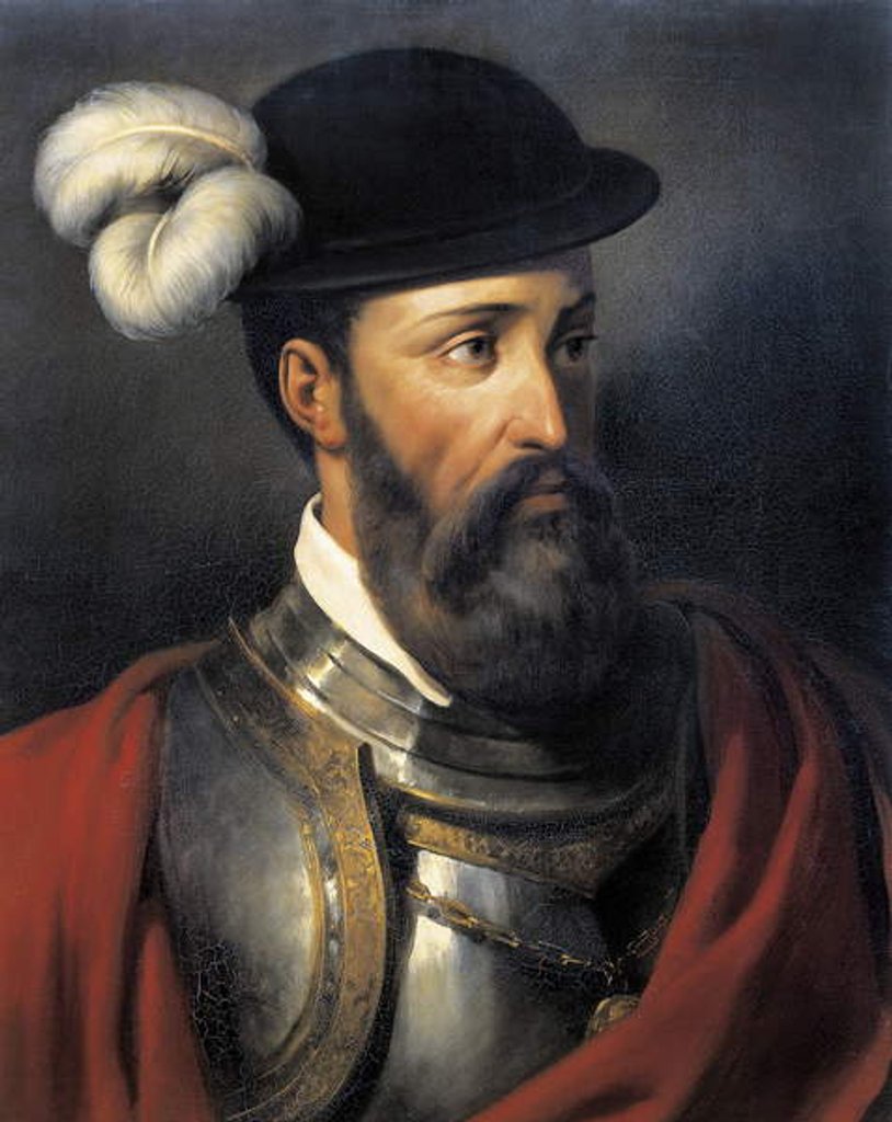 Detail of Portrait de Francisco Pizarro, Spanish conquistador by Amable Paul Coutan