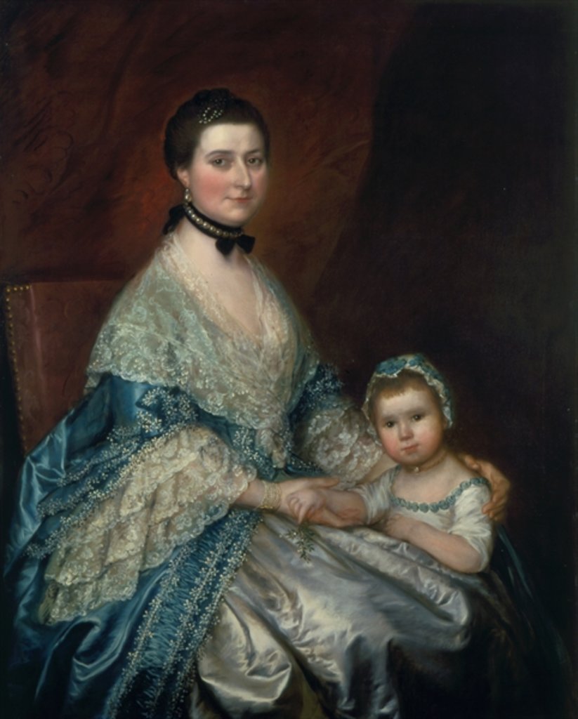 Detail of Mrs. Bedingfield and her Daughter, 1760s by Thomas Gainsborough