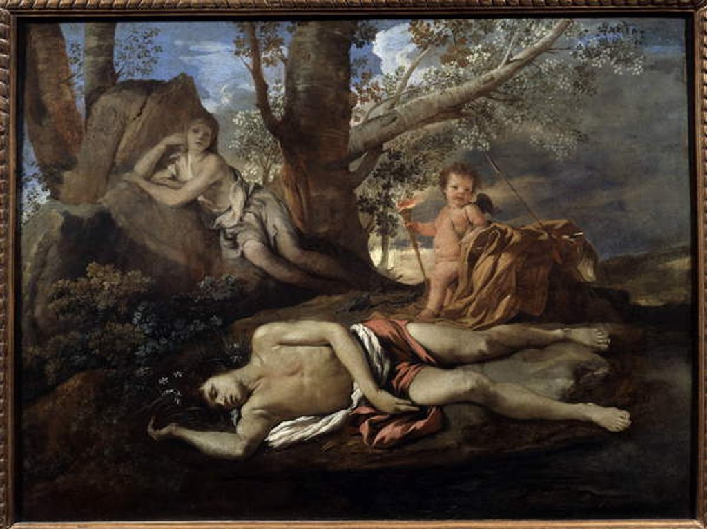 Detail of Echo And Narcissus by Nicolas Poussin