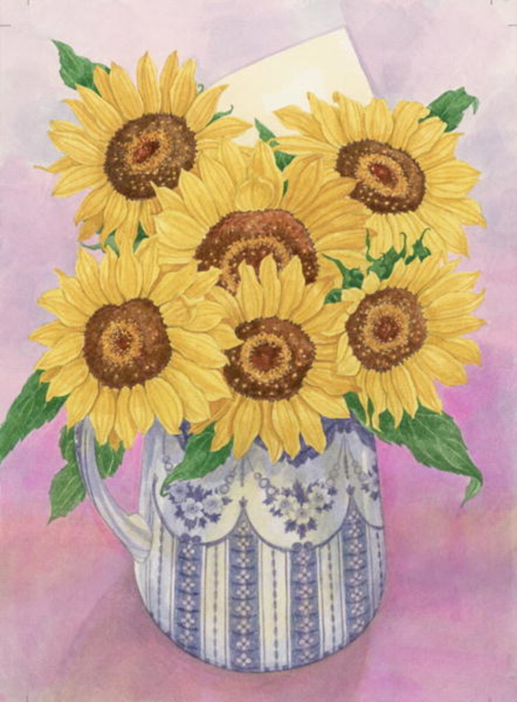 Detail of Sunflowers, 1998 by Linda Benton