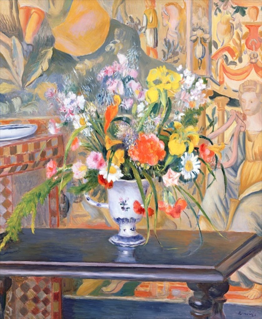 Detail of Vase of Flowers, 1885 by Pierre Auguste Renoir