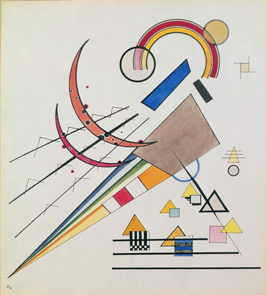 Detail of With the Triangle by Wassily Kandinsky