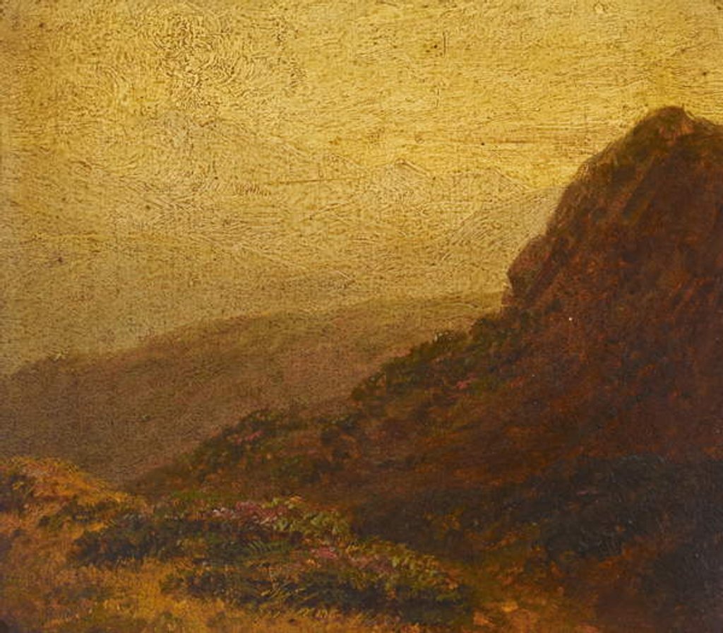 Detail of Mountainous Landscape by European School