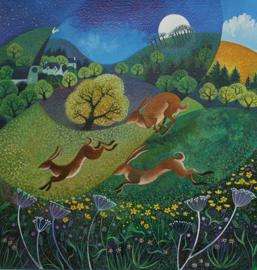 Detail of The Joy of Spring by Lisa Graa Jensen