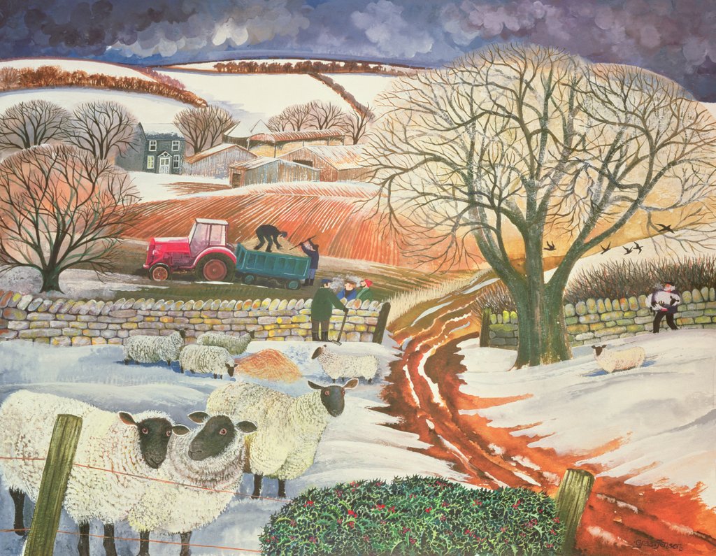 Detail of Winter Woolies by Lisa Graa Jensen