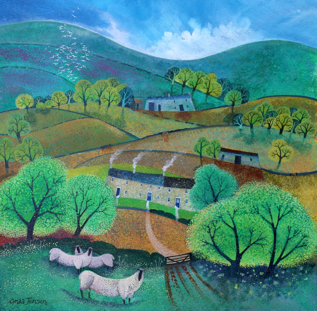 Detail of Yorkshire Dales, 2016 by Lisa Graa Jensen