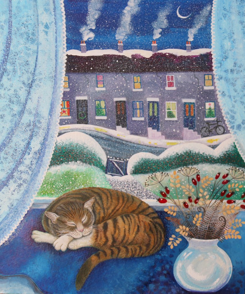 Detail of Cosy Cat, 2016 by Lisa Graa Jensen