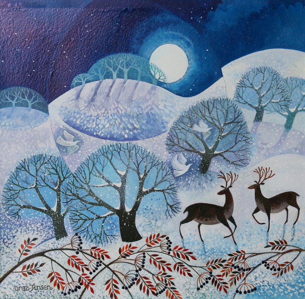 Detail of Snowy Land, 2017 by Lisa Graa Jensen