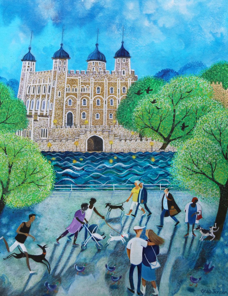 Detail of Tower of London, 2018 by Lisa Graa Jensen