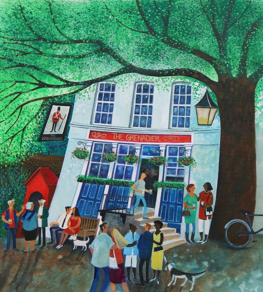 Detail of The Grenadier Pub, 2018 by Lisa Graa Jensen