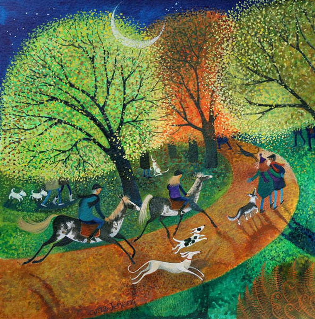 Detail of Evening Ride, 2018 by Lisa Graa Jensen