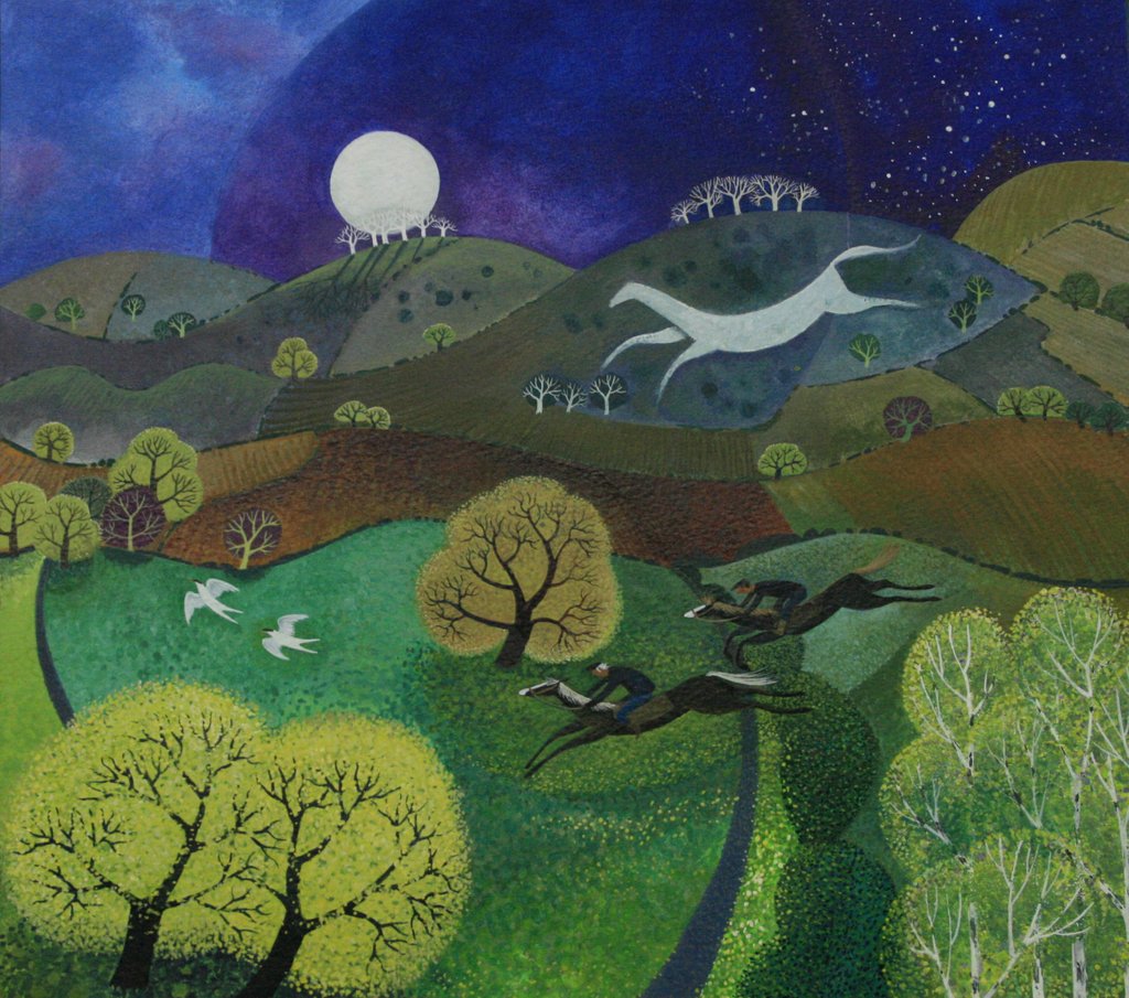 Detail of Chalk Horse Hill, 2010 by Lisa Graa Jensen