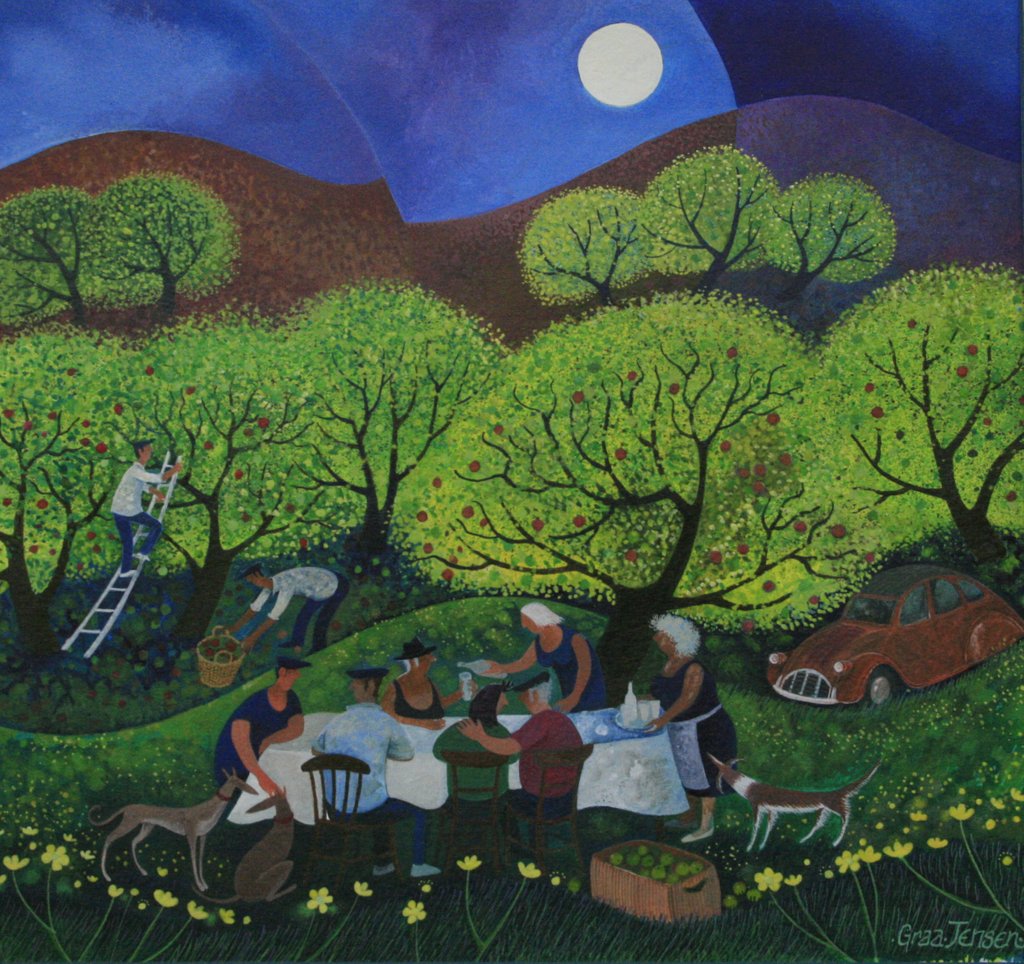 Detail of Cider Drinkers, 2011 by Lisa Graa Jensen