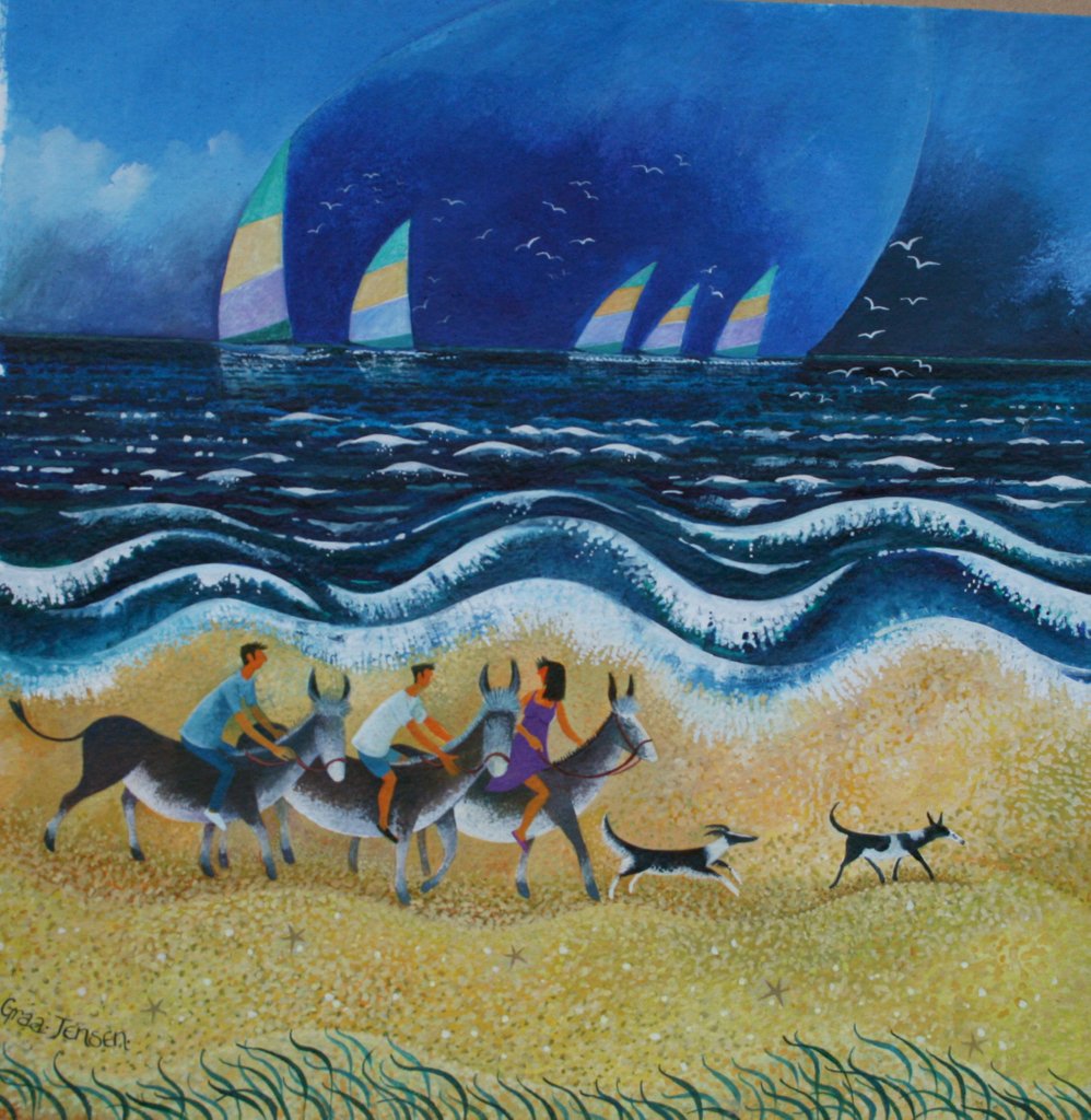 Detail of Donkey Ride, 2013 by Lisa Graa Jensen