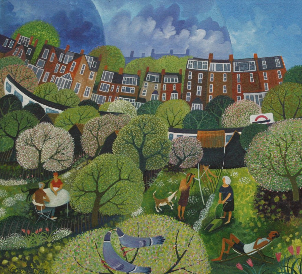 Detail of Wimbledon Park Tube by Lisa Graa Jensen