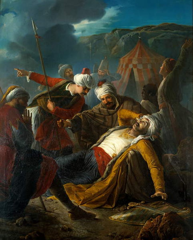 Detail of Death of Dragut, The Great Siege of Malta in 1565, 1867 by Giuseppe Cali