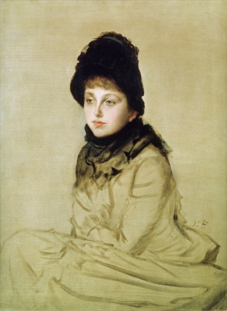 Detail of Kathleen Newton, 1877 by James Jacques Joseph Tissot