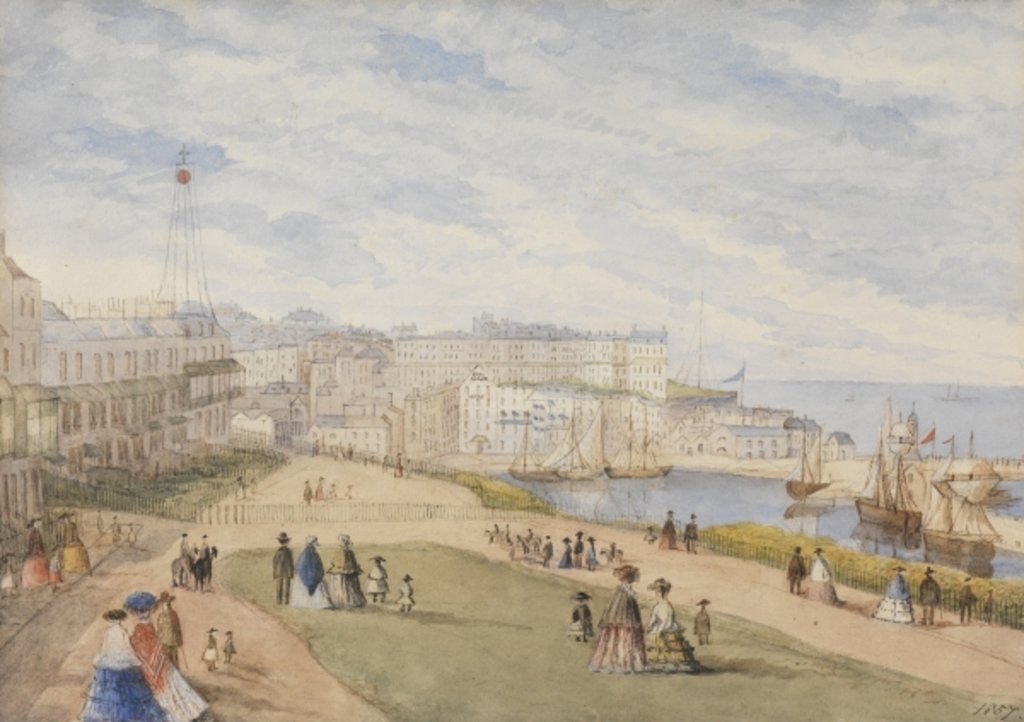 Detail of Ramsgate, West Cliff, 1857 by English School