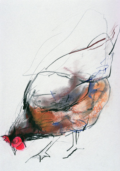 Detail of Feeding Hen, Trasierra, 1998 by Mark Adlington