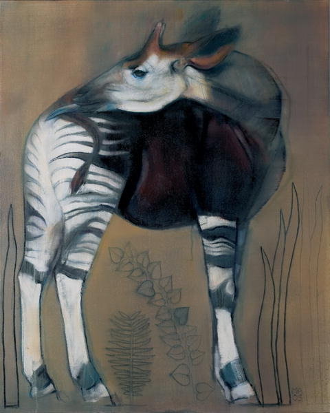 Detail of Okapi, 2005 by Mark Adlington