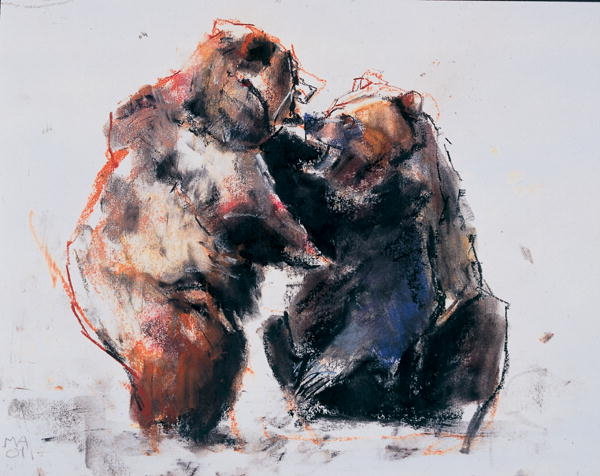 Detail of European Brown Bears, 2001 by Mark Adlington