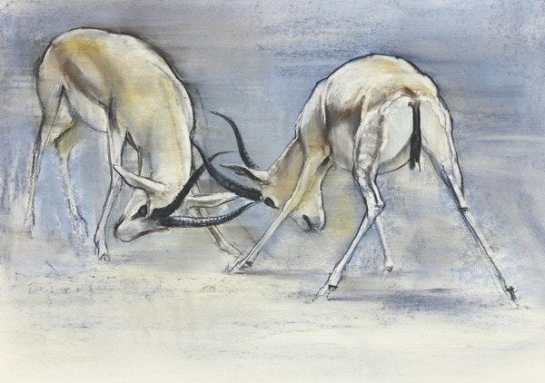 Detail of Sand Gazelles, 2009 by Mark Adlington