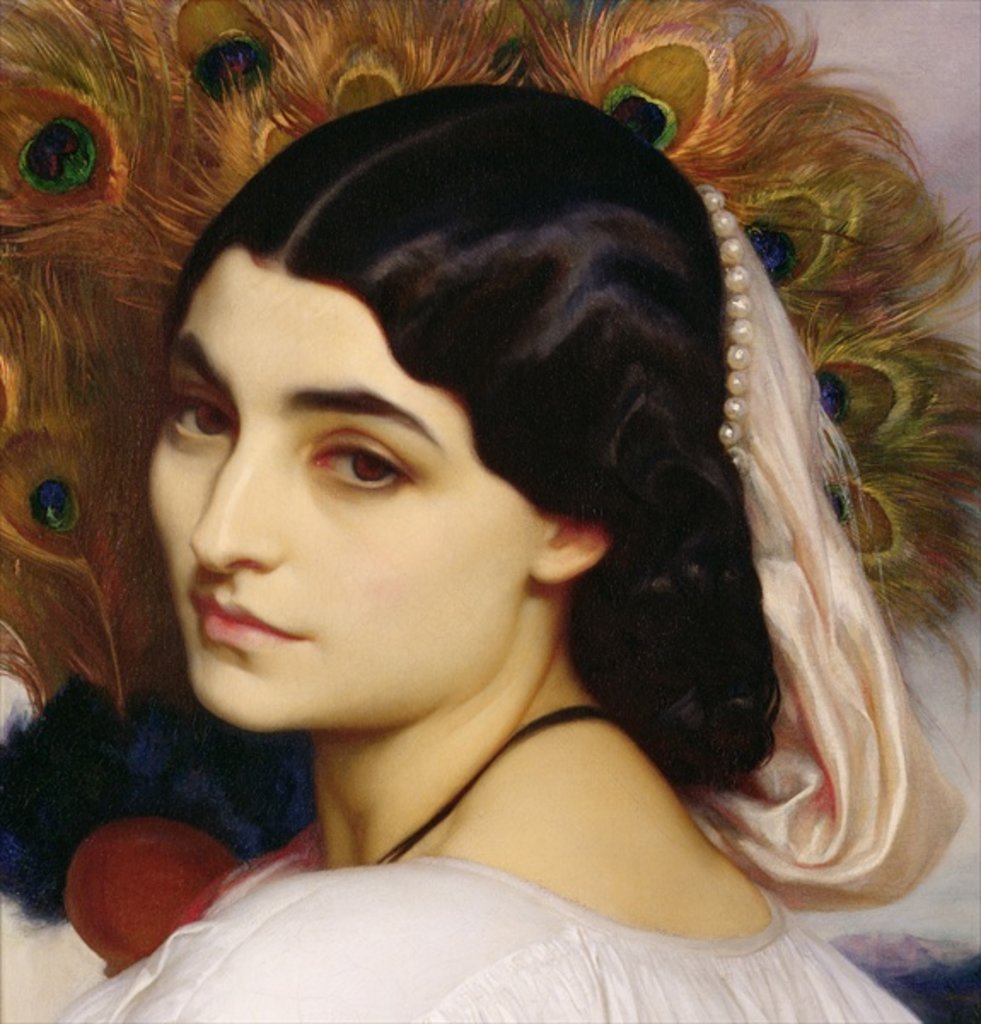 Detail of Pavonia, 1859 by Frederic Leighton