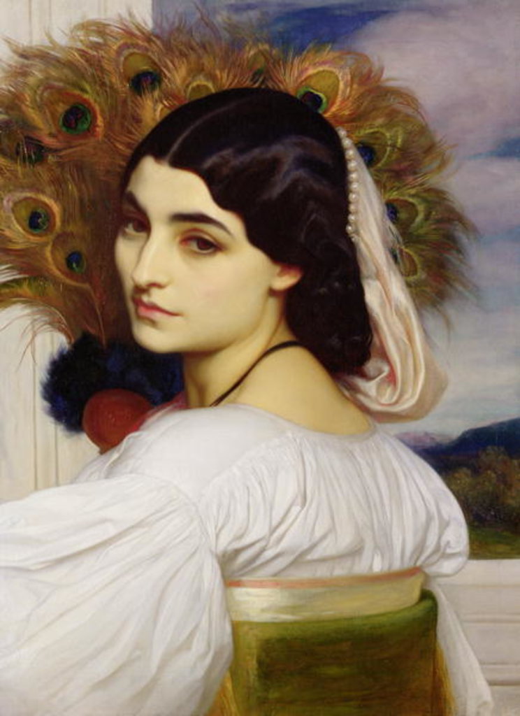 Detail of Pavonia, 1859 by Frederic Leighton