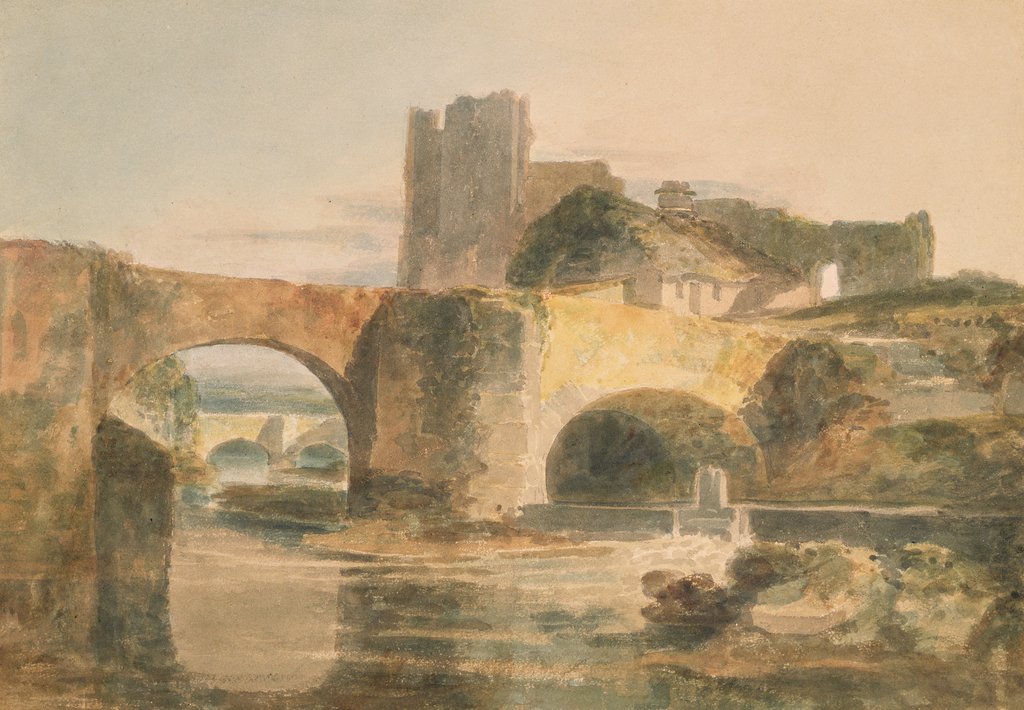 Detail of Brecon Bridge and Castle, c.1795 by Joseph Mallord William Turner