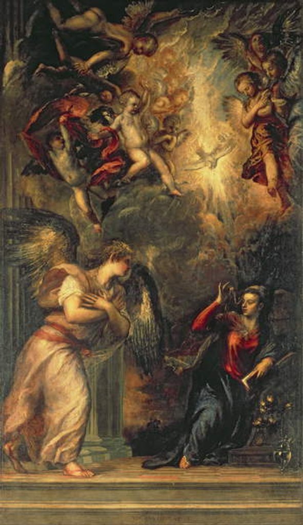 Detail of Annunciation by Titian