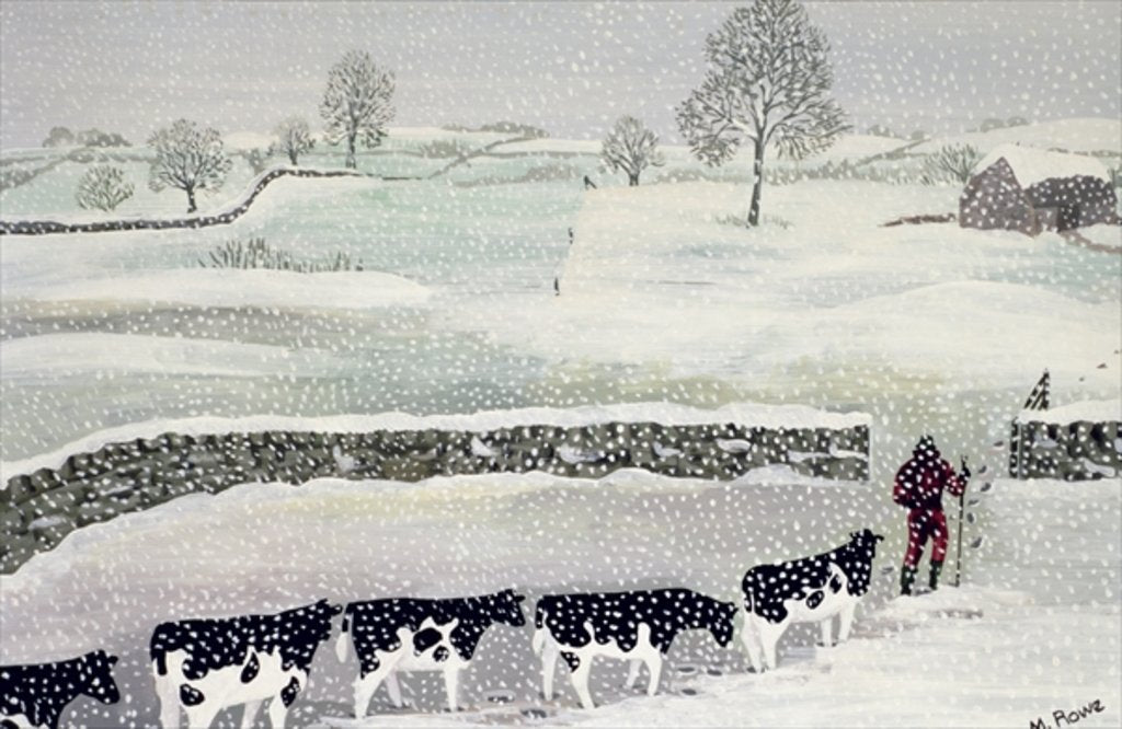 Detail of Cotswold: Winter Scene by Maggie Rowe