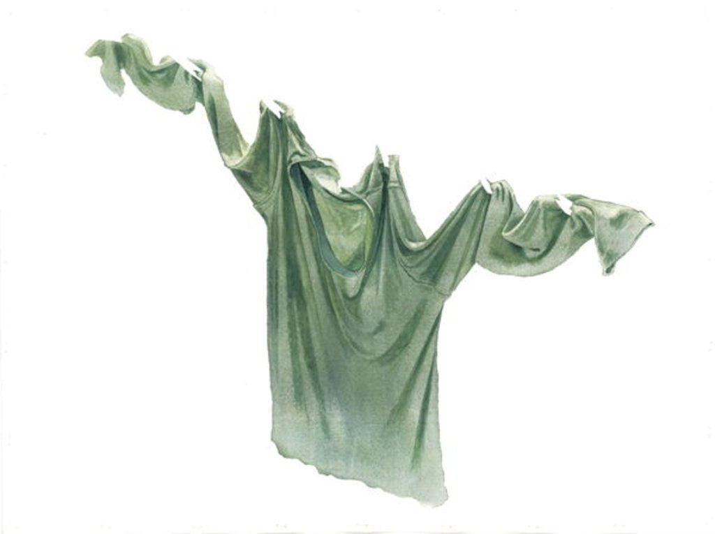 Detail of Pippa's Pale Green T-shirt, 2003 by Miles Thistlethwaite