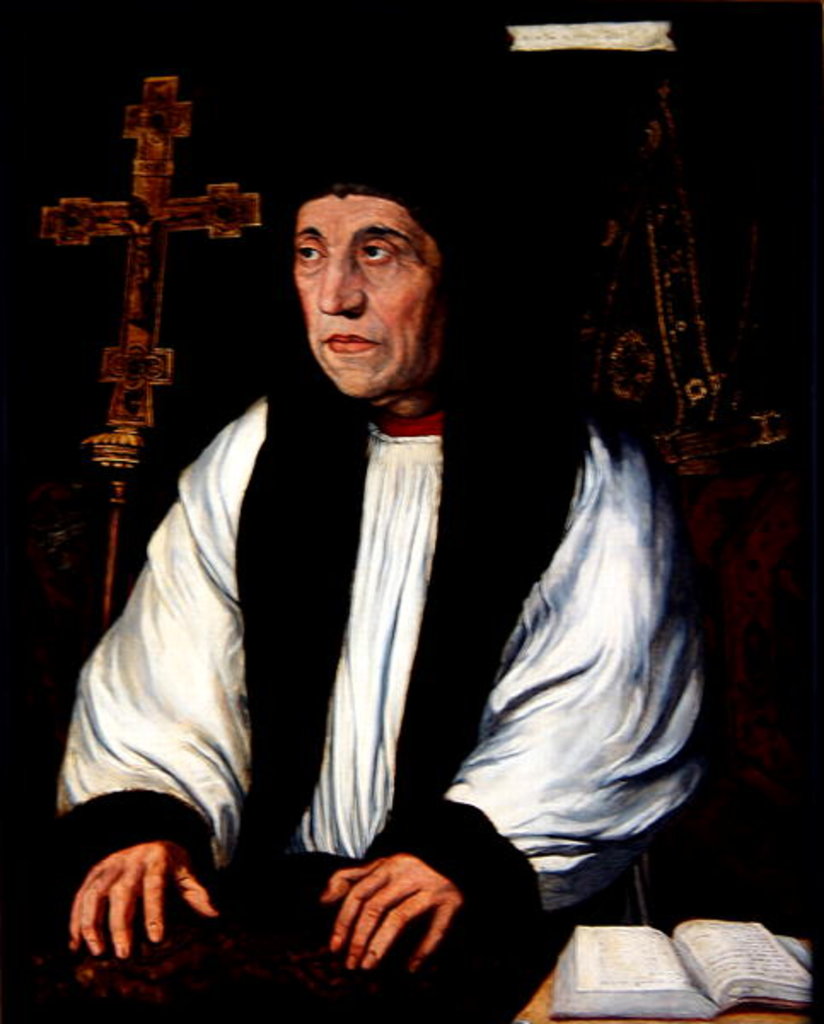 Detail of William Warham, Archbishop of Canterbury, 1850 by Hans Holbein the Younger