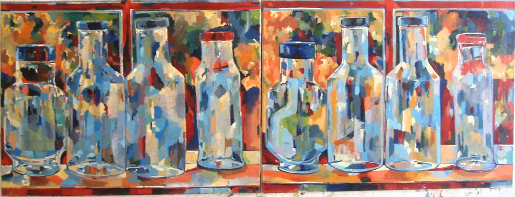 Detail of Studio Bottles by Noel Paine