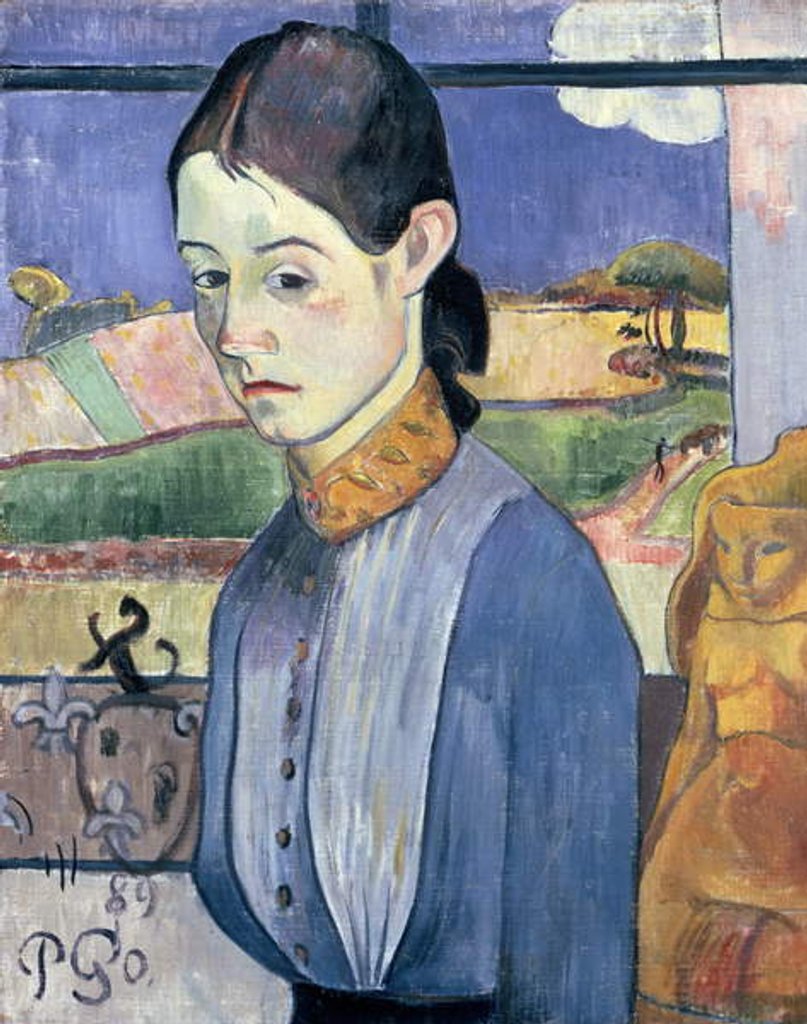 Detail of Young Breton Woman, 1889 by Paul Gauguin