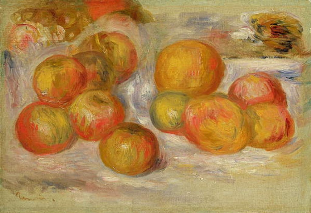 Detail of Still Life with Apples, c.1898 by Pierre Auguste Renoir