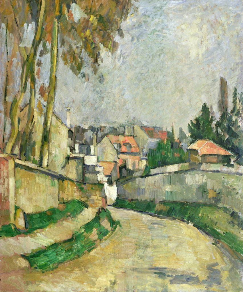 Detail of Village Road, 1879-82 by Paul Cezanne