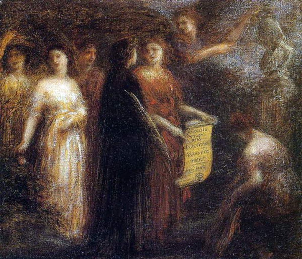 Detail of Homage to Robert Schumann, c.1893 by Ignace Henri Jean Fantin-Latour