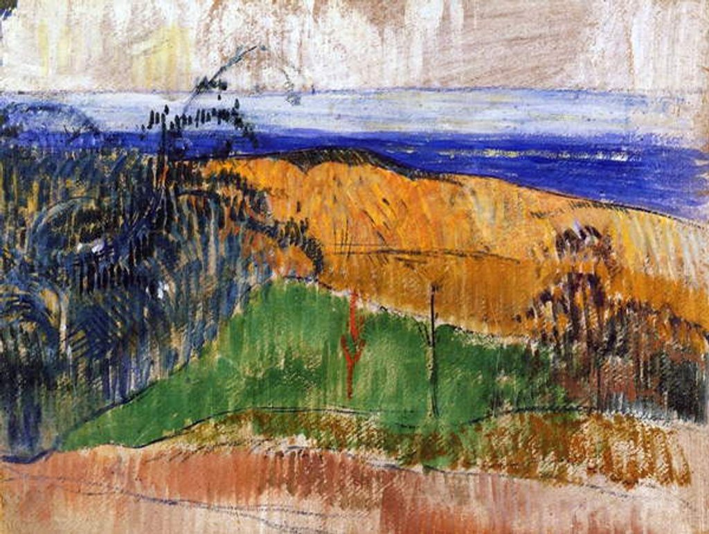 Detail of Beach at Bellangenay, 1889 by Paul Gauguin