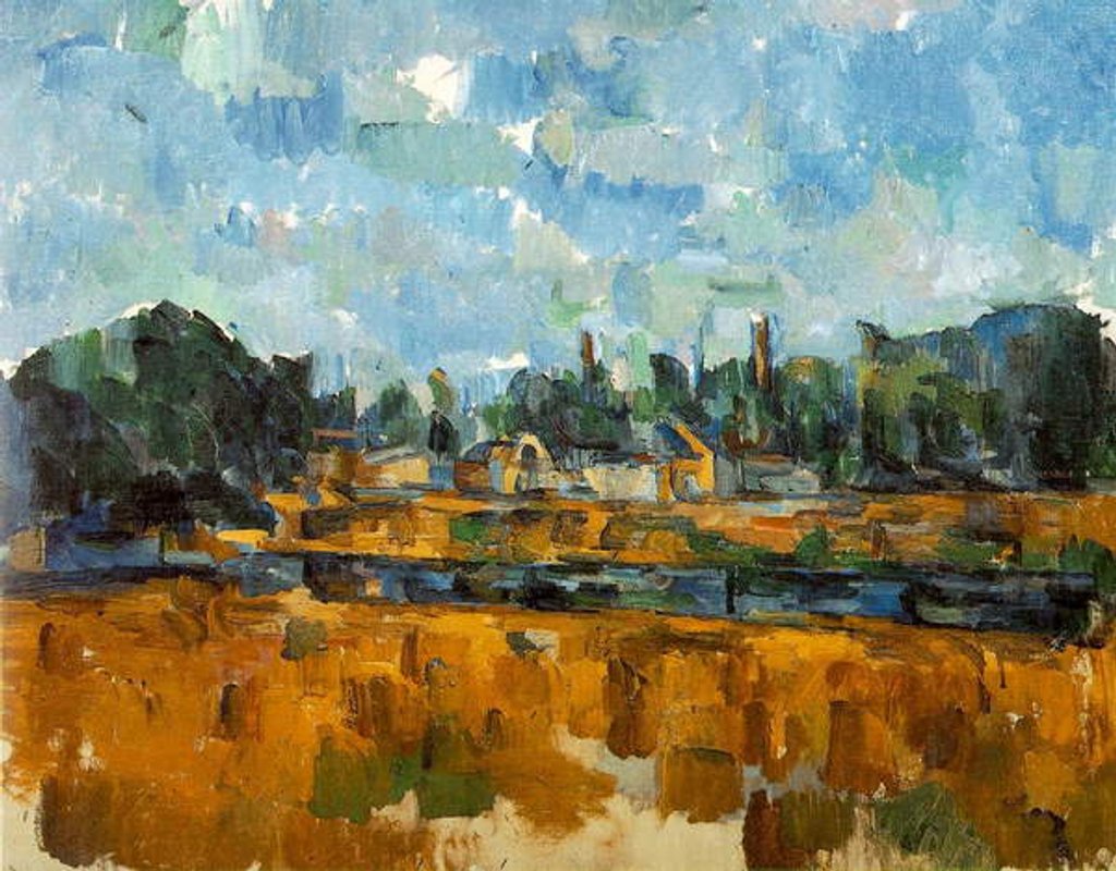 Detail of River Banks, 1904-05 by Paul Cezanne