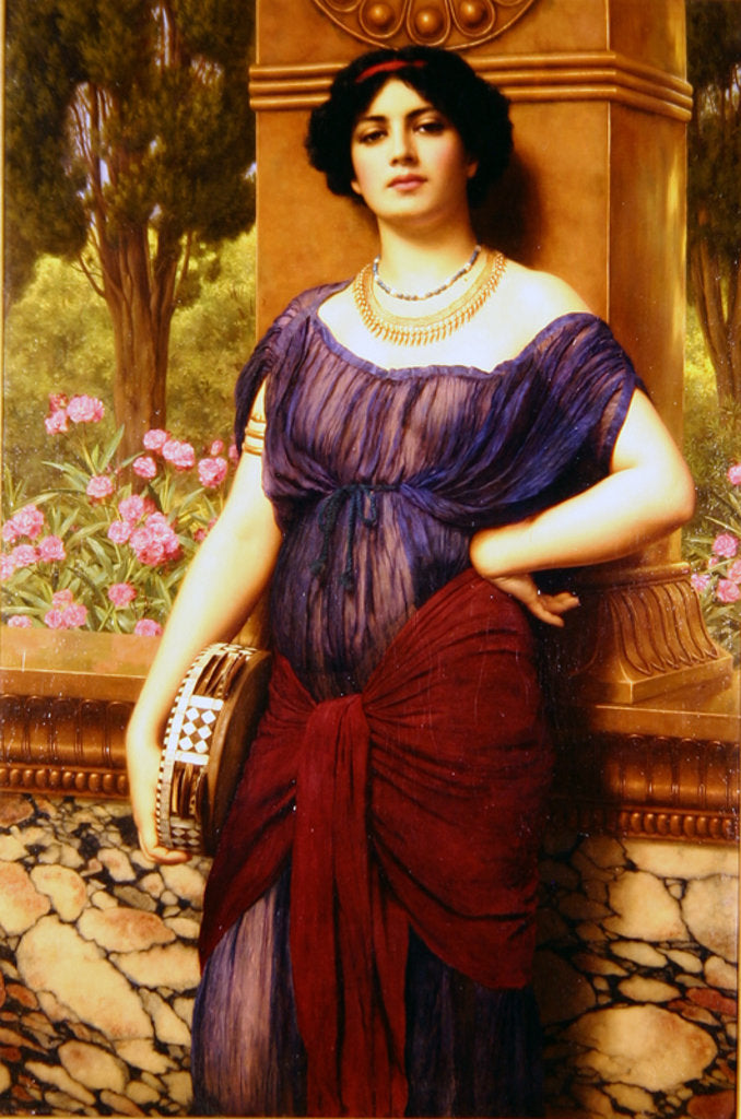 Detail of The Tambourine Girl, 1906 by John William Godward