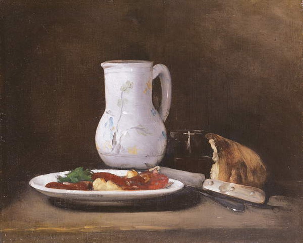 Detail of Still Life, 1861 by Auguste Theodule Ribot