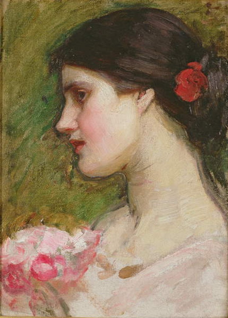 Detail of Camellias, c.1880 by John William Waterhouse