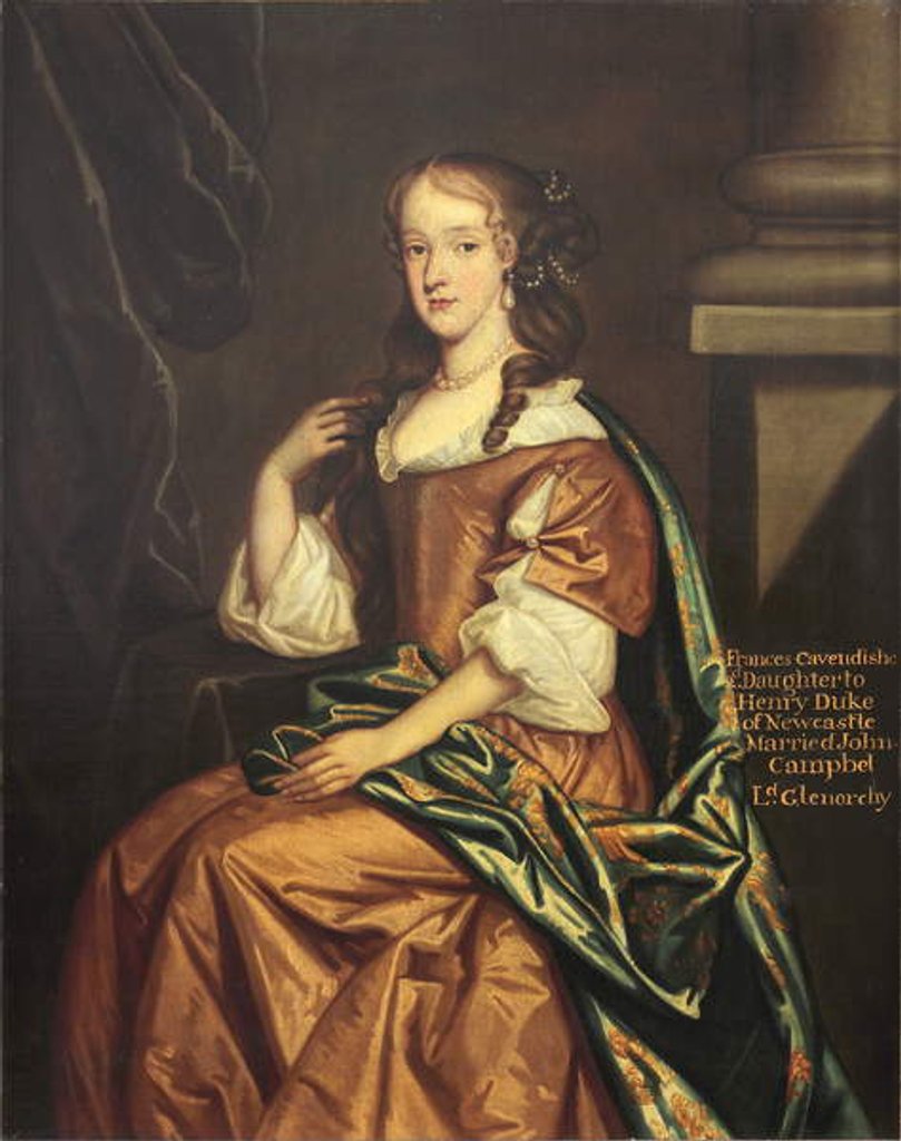 Detail of Lady Frances Cavendish, Lady Glenorchy by Jacob Huysmans